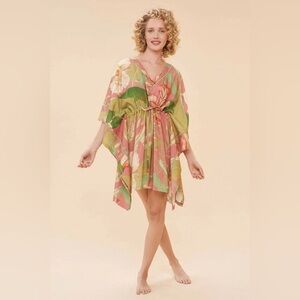 Powder Delicate Tropics cover up / loungewear in “Candy” color Modal-NWT